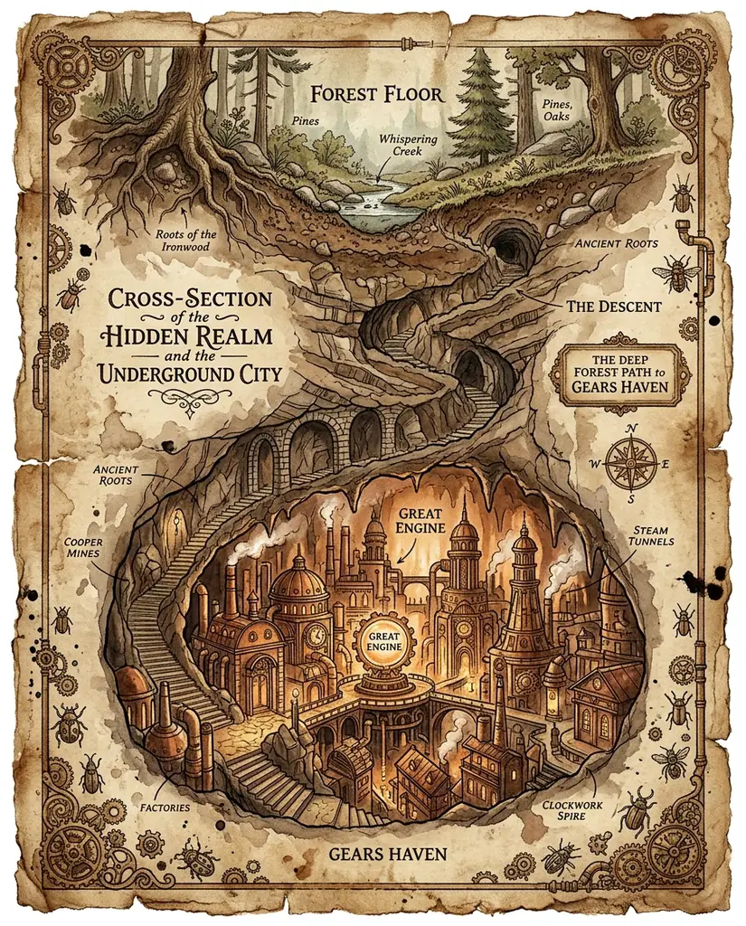 Illustration of the underground society